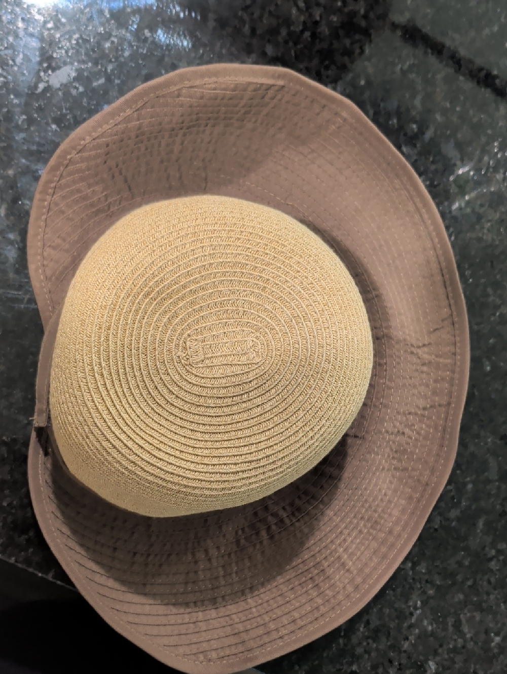 Women’s Two-Tone Sun And Sand Hat - Brown and Tan